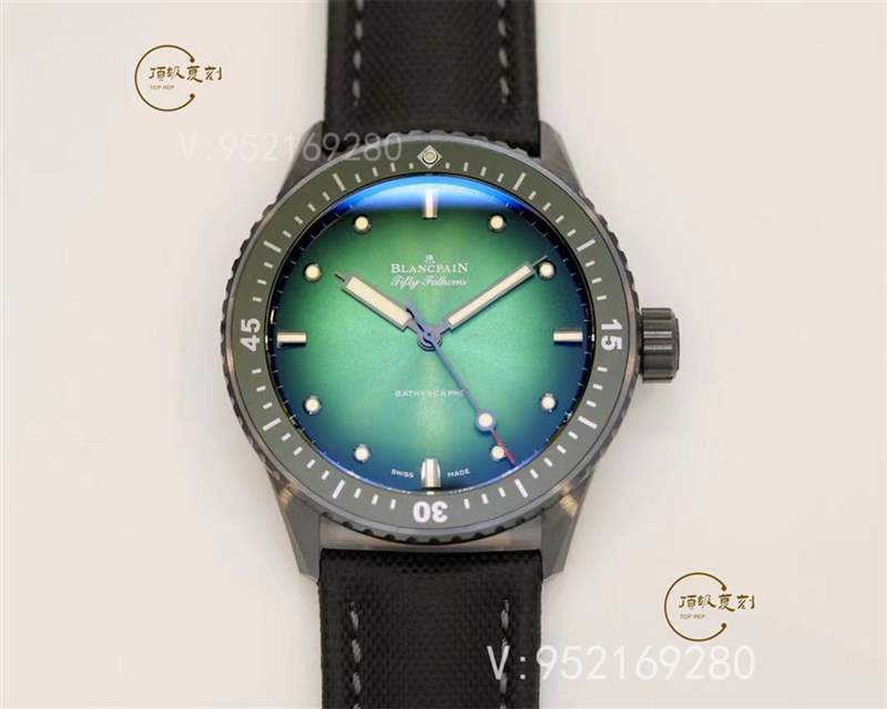 GF廠寶珀黑陶瓷五十噚極光綠盤(pán)5005復(fù)刻表做工怎么樣-無(wú)溝雙髻鯊限量版-復(fù)刻表