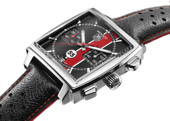 PCA-TAG side view 2 泰格豪雅(Tag Heuer)和美國(guó)保時(shí)捷俱樂部聯(lián)手推出限量版摩納哥腕表-復(fù)刻表