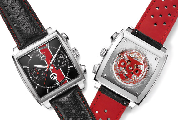 PCA-TAG front & back 泰格豪雅(Tag Heuer)和美國(guó)保時(shí)捷俱樂部聯(lián)手推出限量版摩納哥腕表-復(fù)刻表
