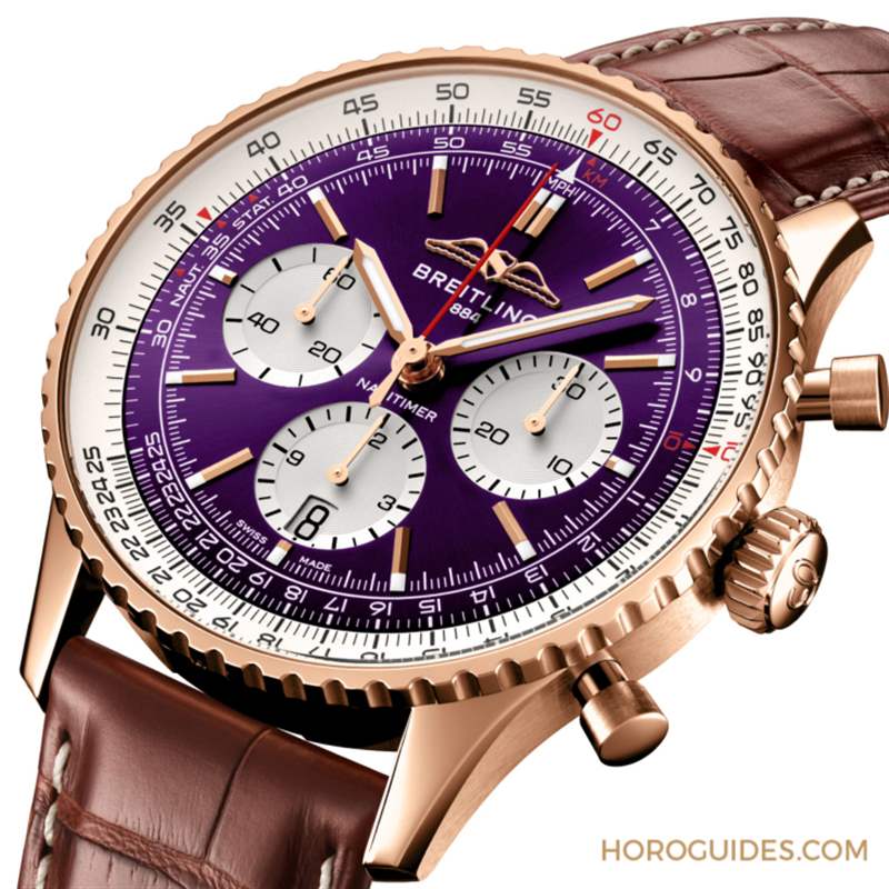 BREITLING - 大勢(shì)紫色貴氣外露 百年靈Navitimer B01臺(tái)北101限量表